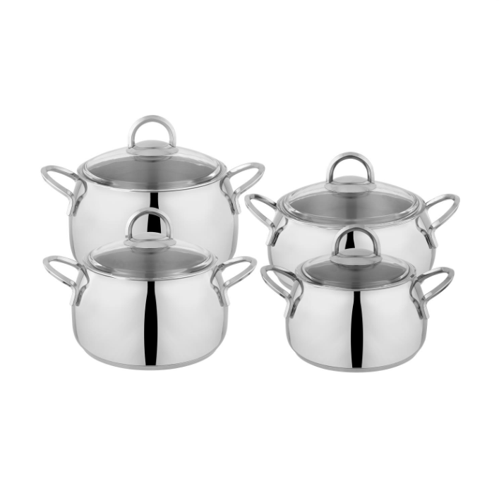 SCHAFER INX01 644 TRENDY 8 PARCA CELIK TENCERE SETI