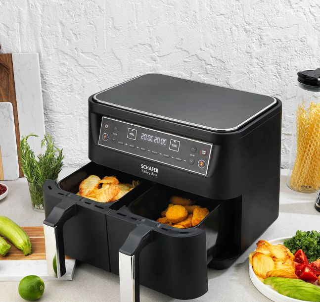 SCHAFER SIY01 066 FIT FRY DUAL DIJITAL AIRFRYER/SICAK HAVA FRITOZU