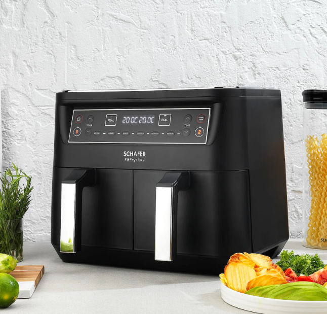 SCHAFER SIY01 066 FIT FRY DUAL DIJITAL AIRFRYER/SICAK HAVA FRITOZU