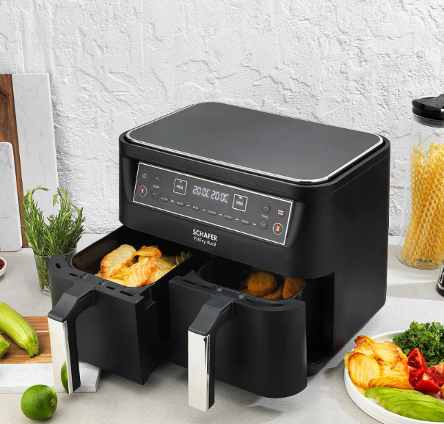 SCHAFER SIY01 066 FIT FRY DUAL DIJITAL AIRFRYER/SICAK HAVA FRITOZU