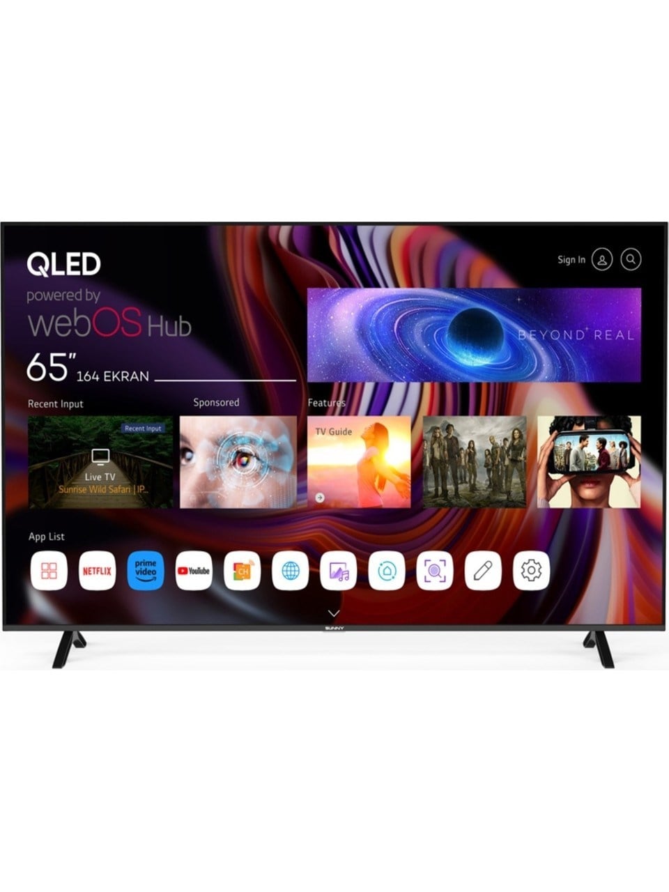 SUNNY SN65QUMLN-W02M 65'' TELEVIZYON
