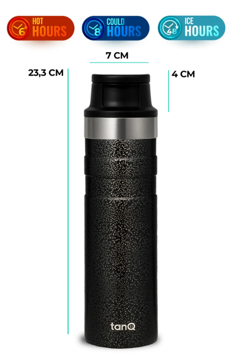 TANQ ACTIVE PLUS MIDNIGHT BLACK 600CC MAT SIYAH