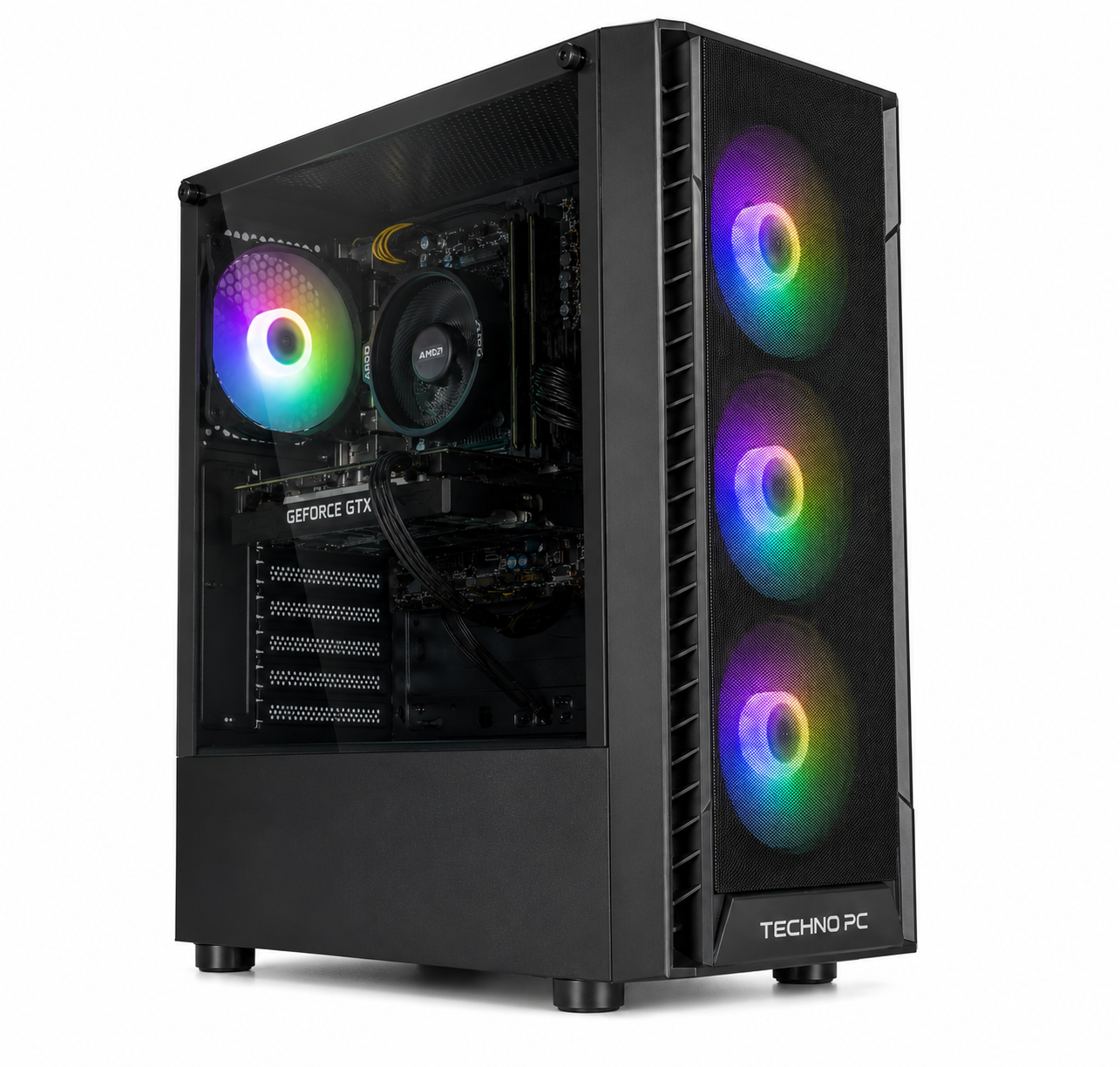 TECHNOPC CHASER EVK3050 RYZAN 5 4500 16GB/512GB/SSD GTX3050  KASA 4835