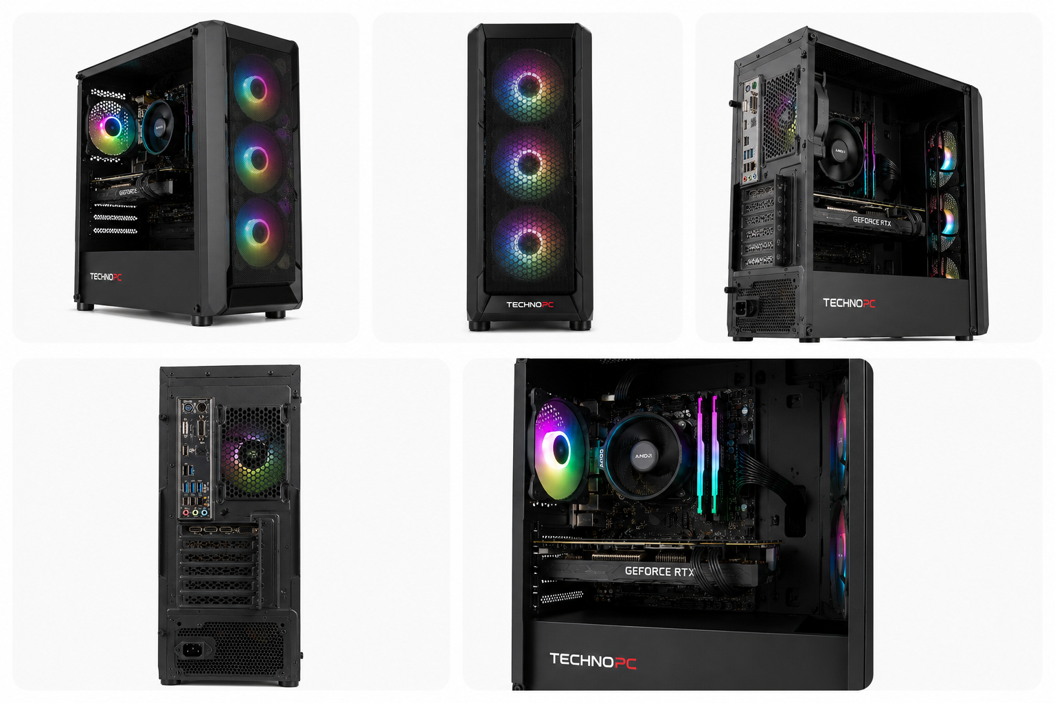 TECHNOPC QUANTUM GAMING MSI-5516560 RYZEN 5 5500 16GB/3200/512G 3060 KASA
