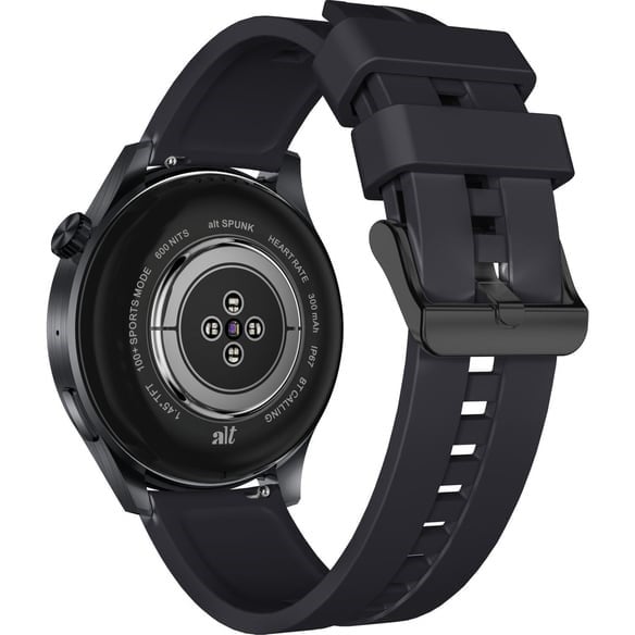 THULL TW1-01 BLACK CASE SMART WATCH+GREY SLIKON KORDON