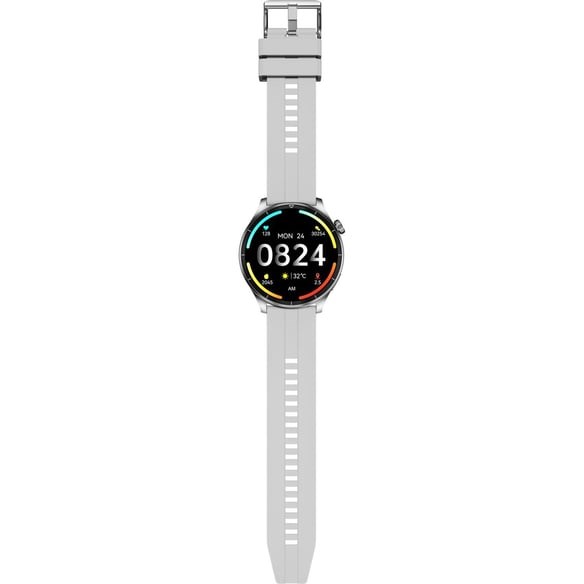 THULL TW1-01 BLACK CASE SMART WATCH+GREY SLIKON KORDON