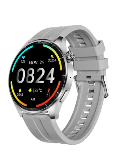 THULL TW1-03 SILVER CASE SMART WATCH+BEIGE SLIKON KORDON