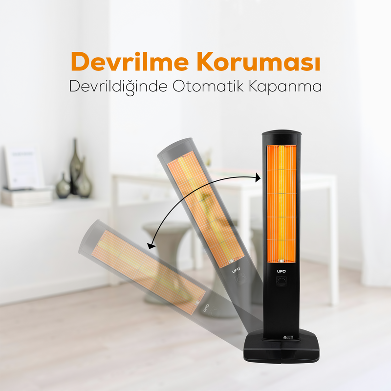 UFO MIKATRONIK 1900  WATT TERMOSTATLI ISITICI