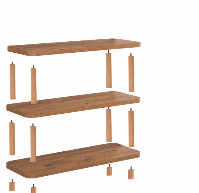 UVI MOBILYA UV5790406 DORA STEP KISA KITAPLIK 80X28 SIYAH