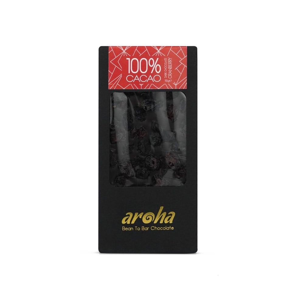 Aroha Turna Yemişili %100 Bitter Çikolata 110gr