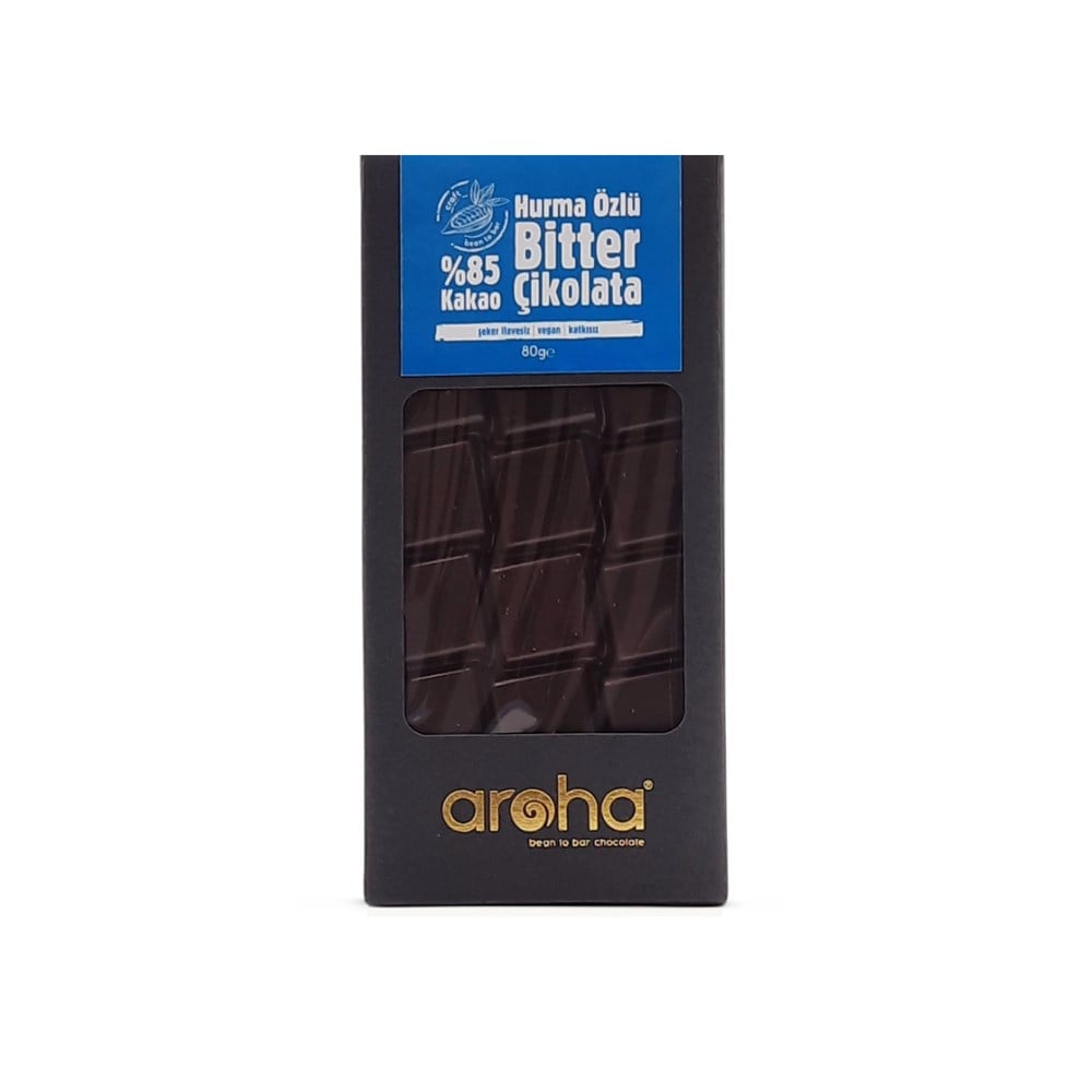 Aroha Vegan %85 Bitter Çikolata 80gr