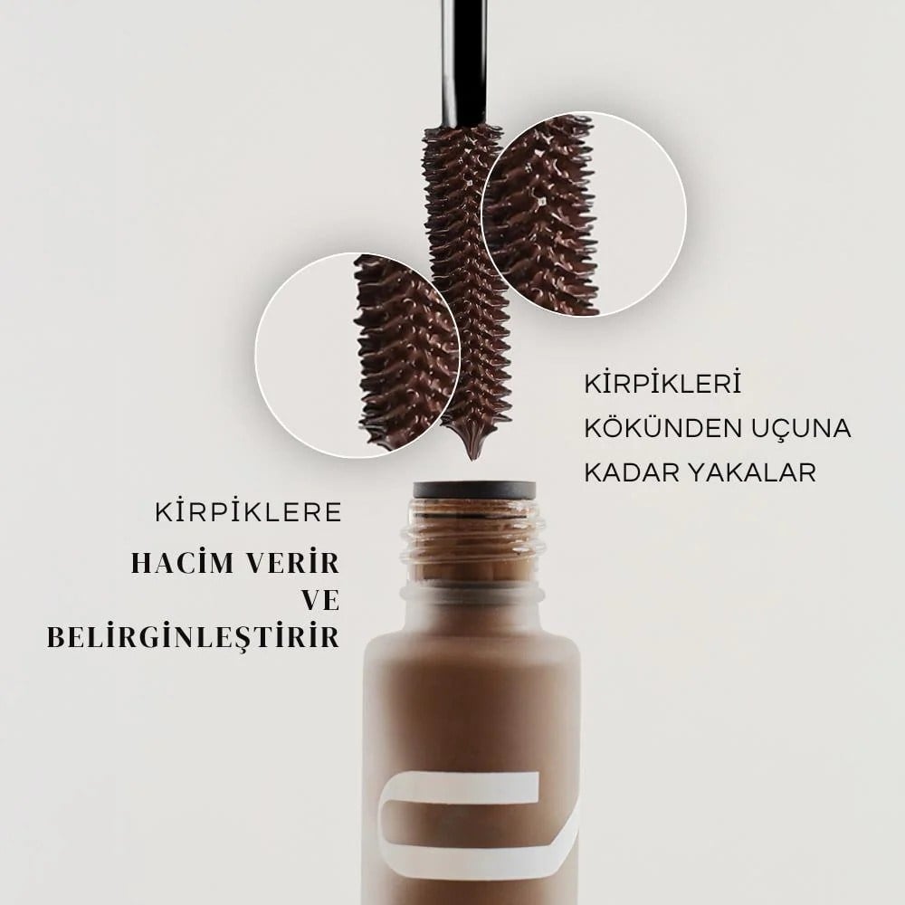 Baims Eyecatching Vegan Doğal Maskara - Kahverengi