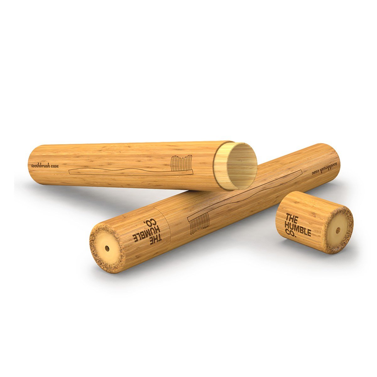 Bambu Diş Fırçası Saklama Kabı - Yetişkin
