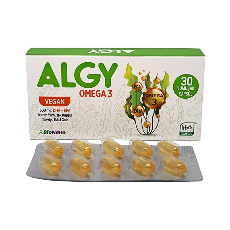 Bionano Algy Vegan Omega3 500mg - 30 Yumuşak Kapsül