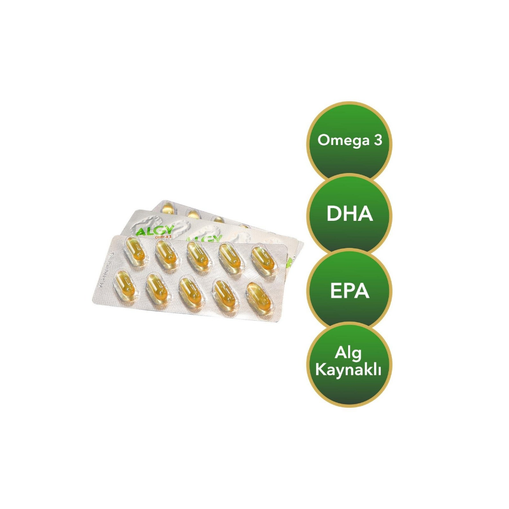 Bionano Algy Vegan Omega3 500mg - 30 Yumuşak Kapsül