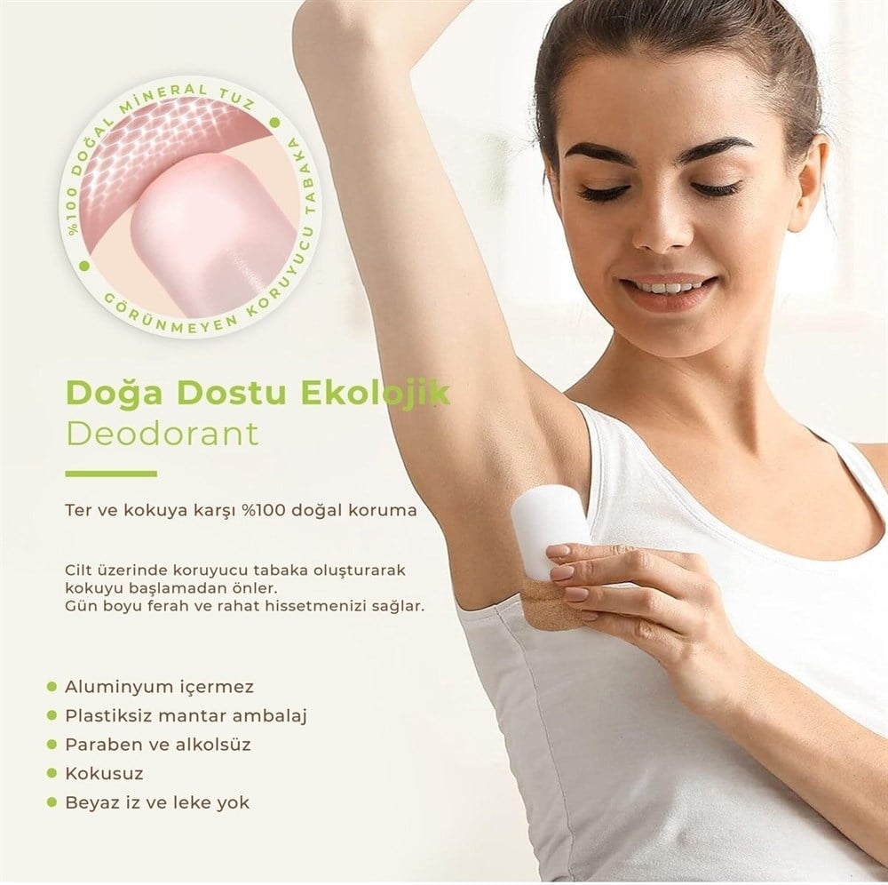 %100 Natural Crystal Deodorant Yedeği 120gr