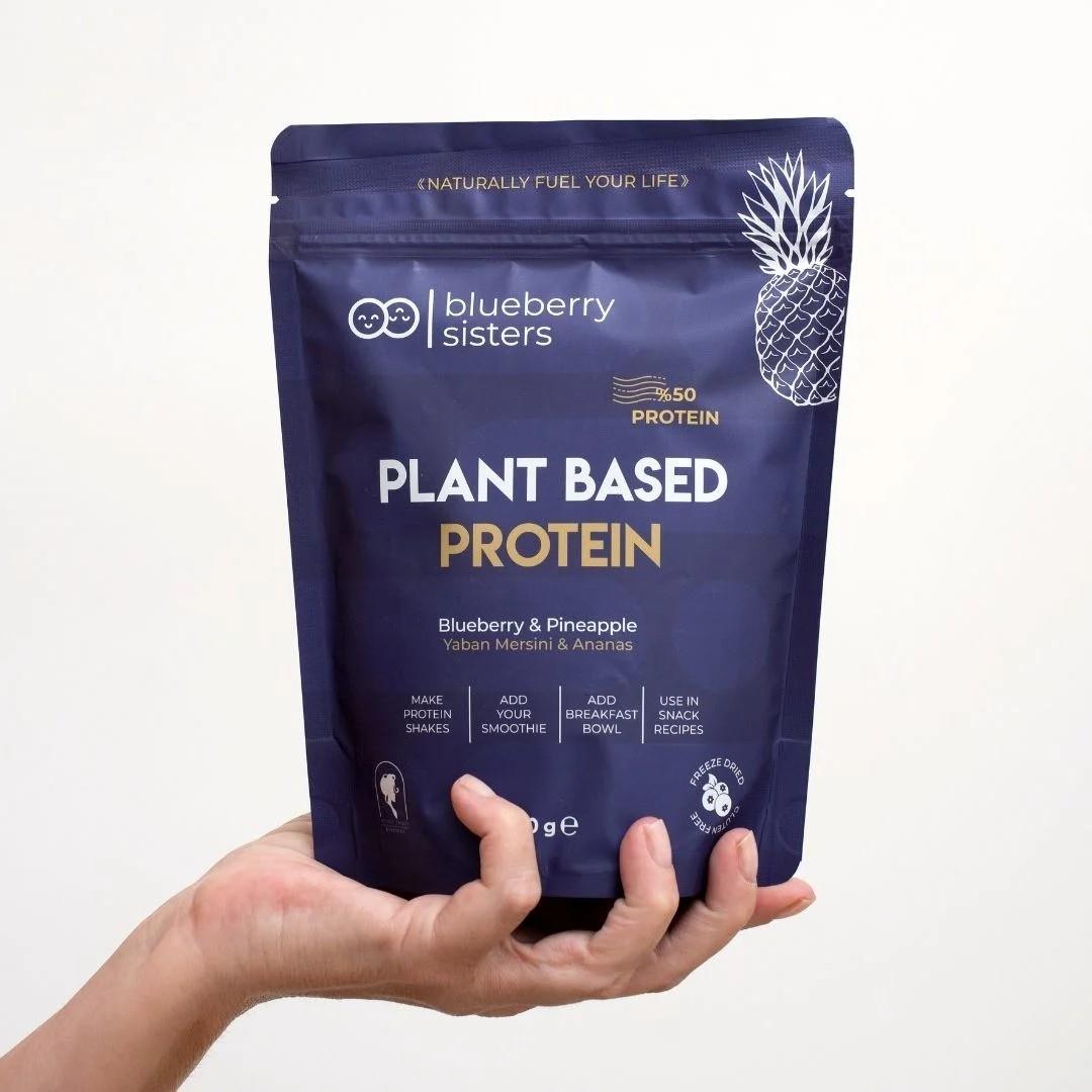Blueberry Sisters Yabanmersini Ananaslı Bitkisel Protein 250 gr