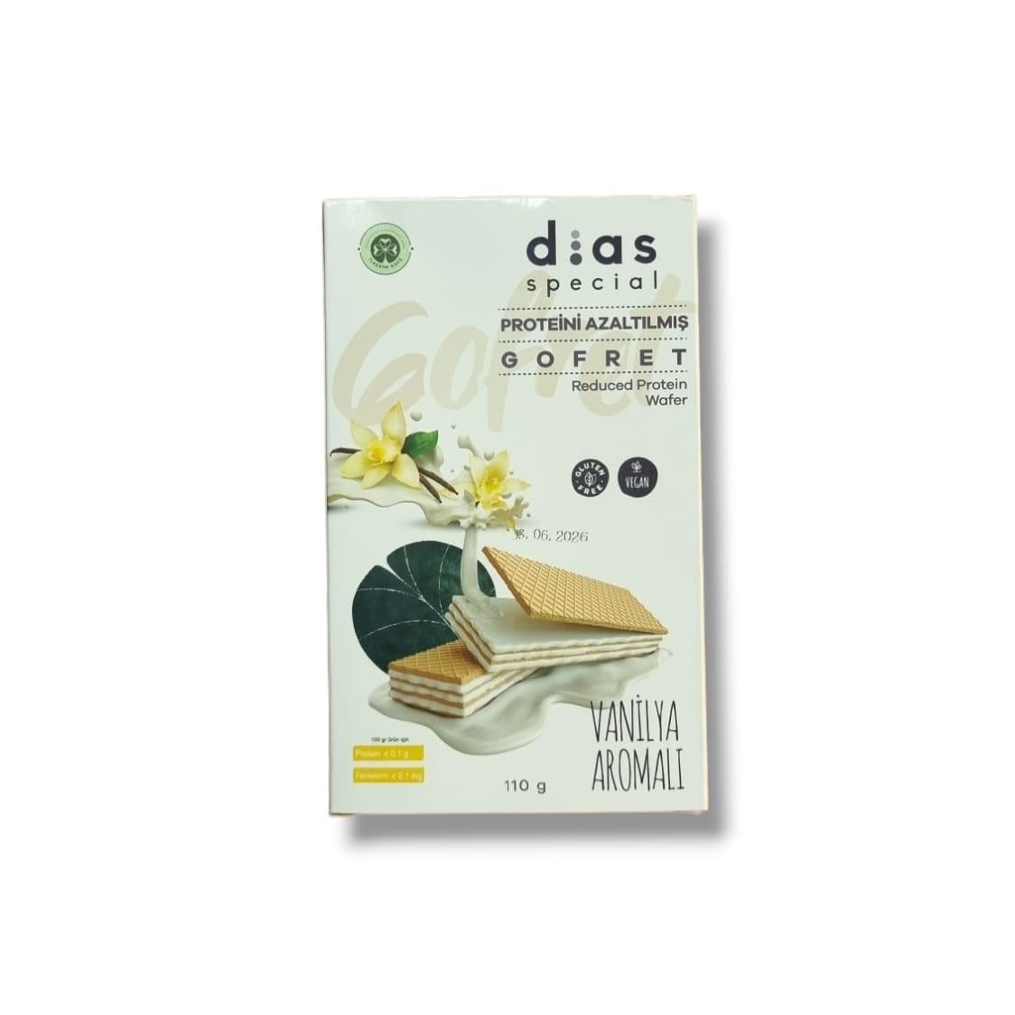 Dias Special Vanilyalı Vegan Gofret 110gr