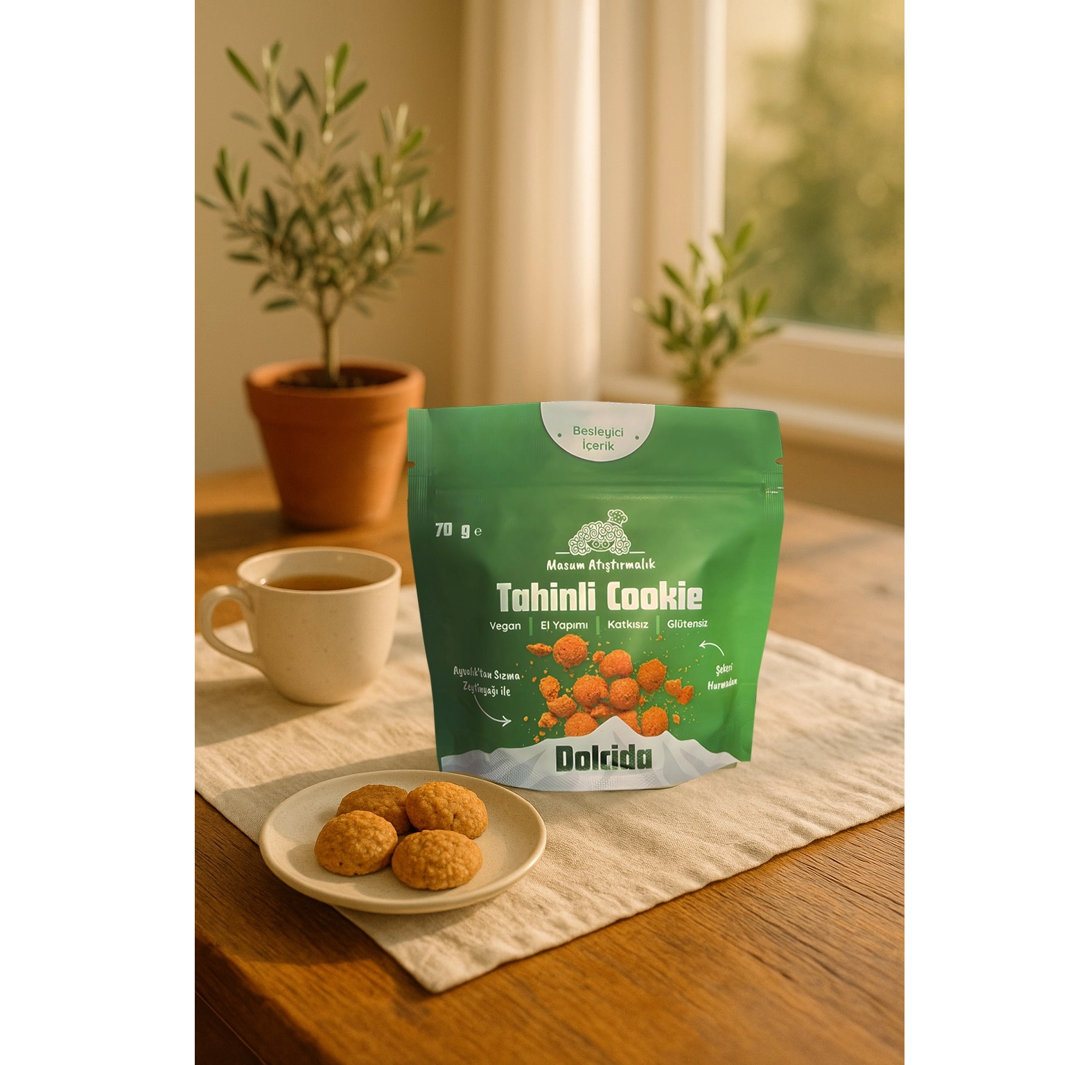 Dolcida Glutensiz Tahinli Kurabiye 70gr