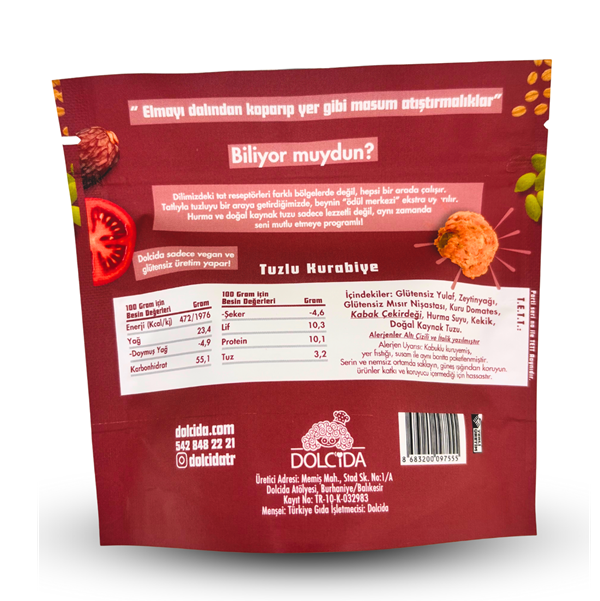 Dolcida Glütensiz Tuzlu Bites 70gr