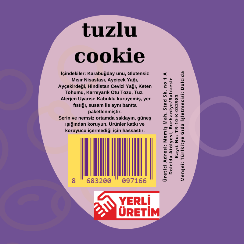 Dolcida Glutensiz Tuzlu Kurabiye 70gr