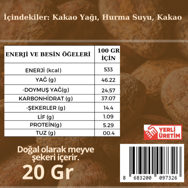 Dolcida Şekersiz %70 Bitter Çikolata 20gr