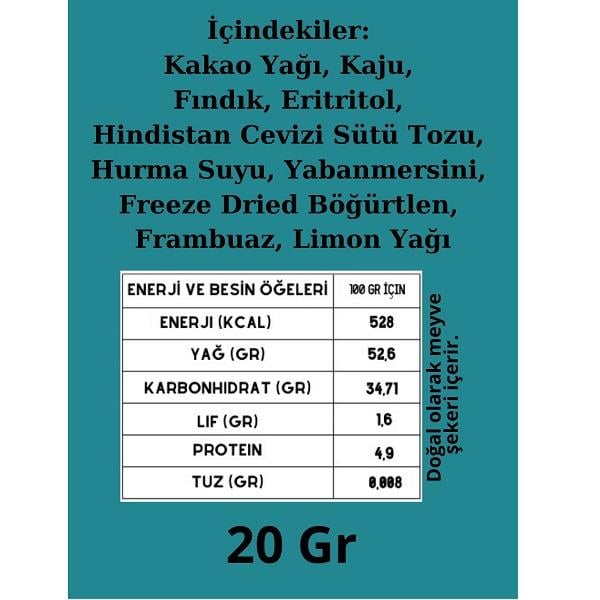 Dolcida Şekersiz Beyaz Çikolata 20gr