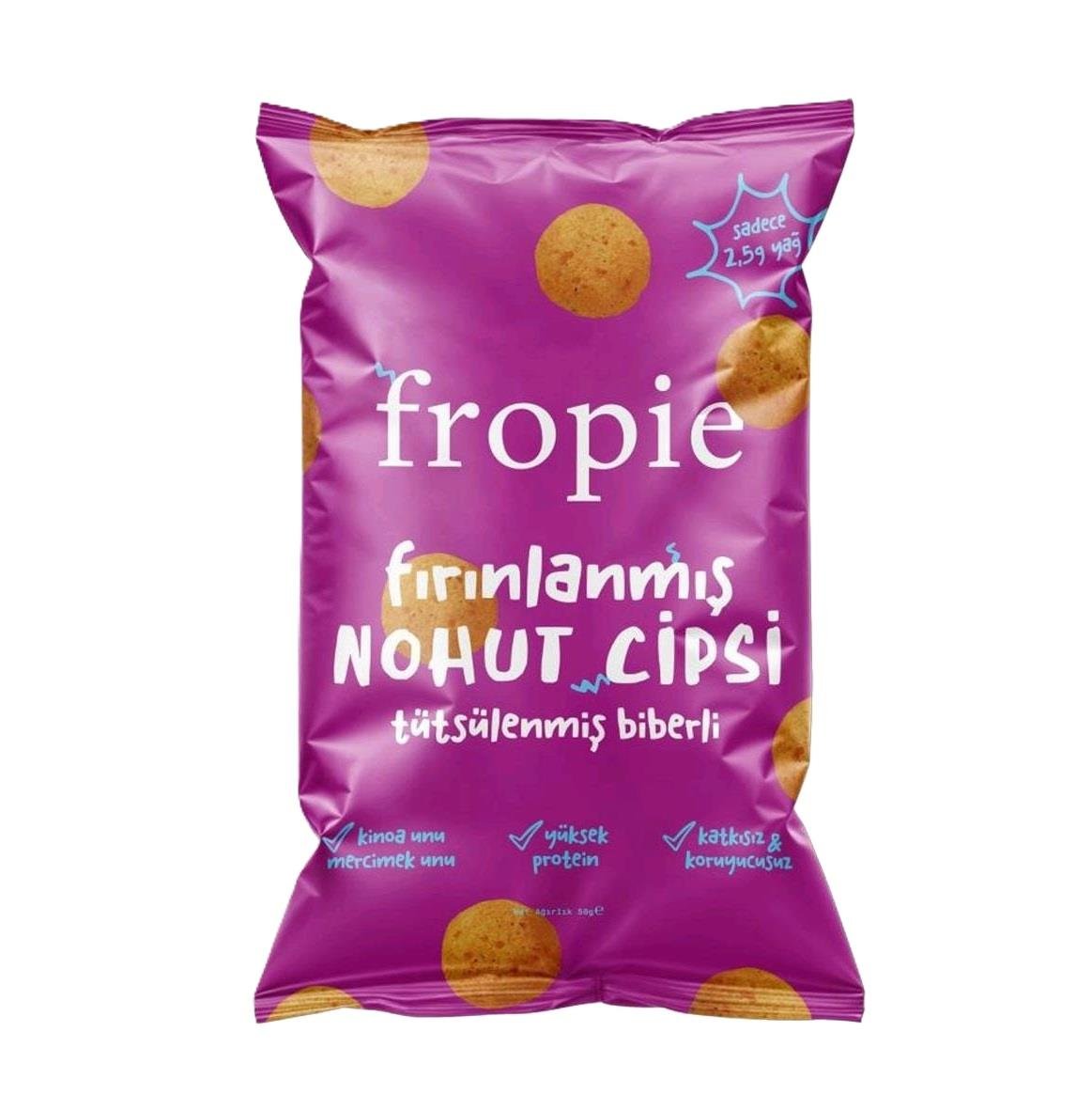 Fropie Tütsülenmiş Biber Çeşnili Nohut Cipsi 50gr