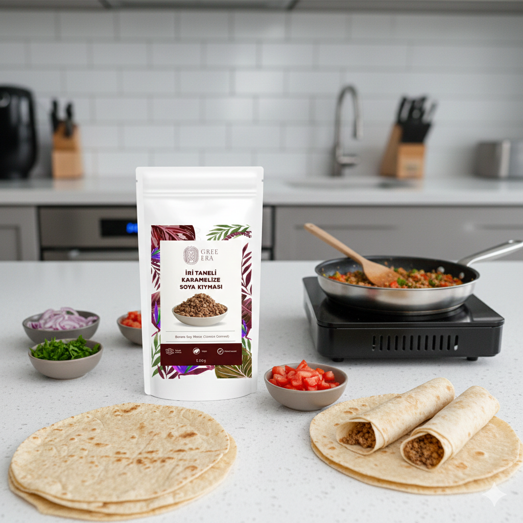 Gree Era Karamelize İri Taneli Sotelik Soya Kıyması 150gr