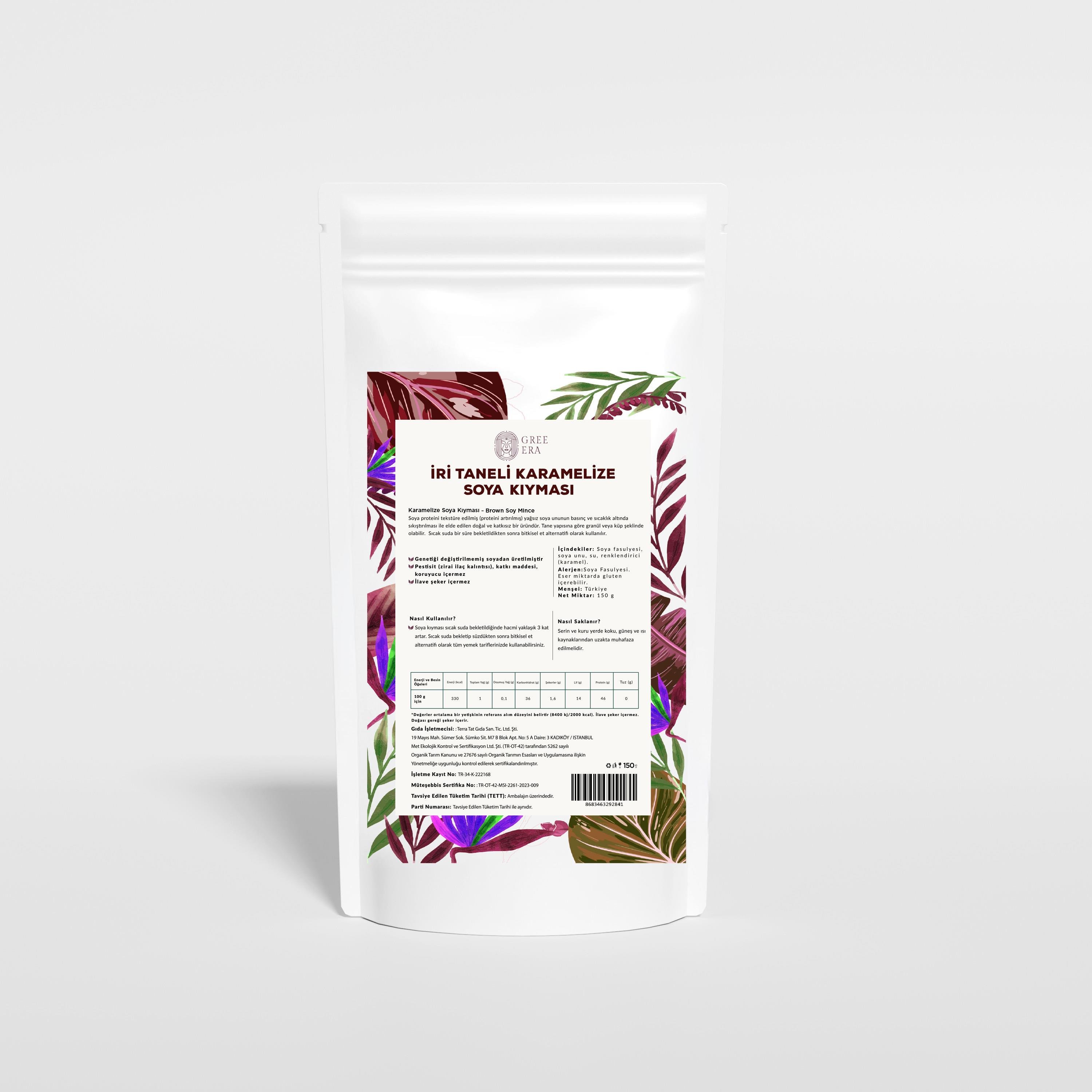 Gree Era Karamelize İri Taneli Sotelik Soya Kıyması 150gr