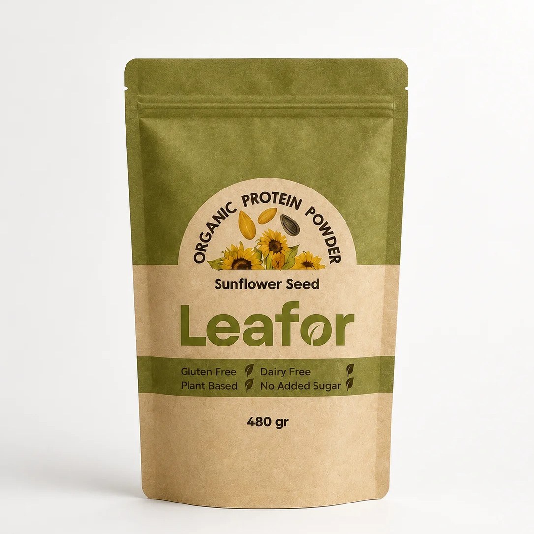 Leafor Organik Ayçekirdeği Protein Tozu 480gr