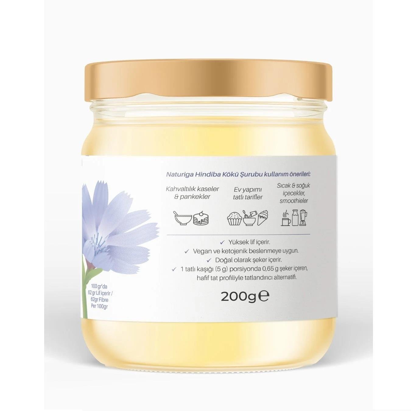 Naturiga %100 Hindiba Kökü Şurubu 200gr