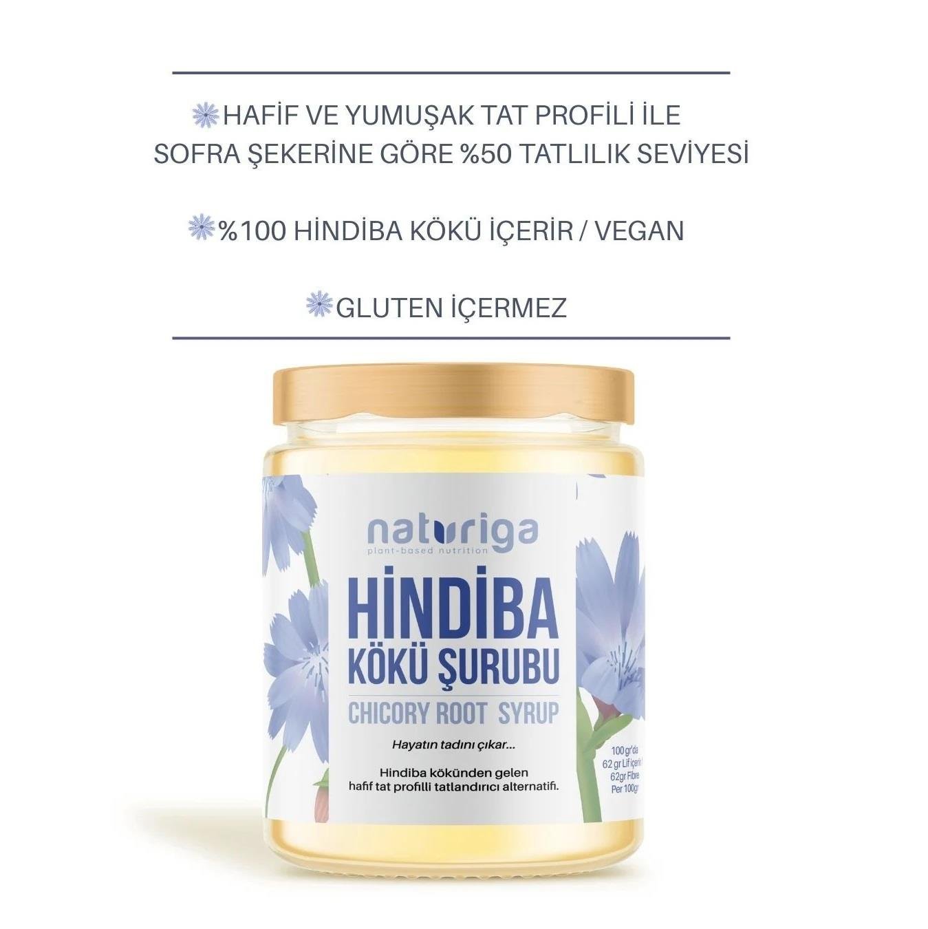 Naturiga %100 Hindiba Kökü Şurubu 200gr