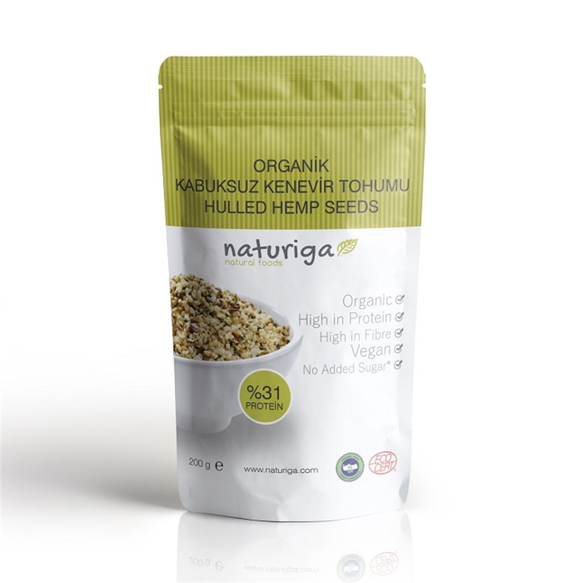 Naturiga Organik Kenevir Tohumu 200gr