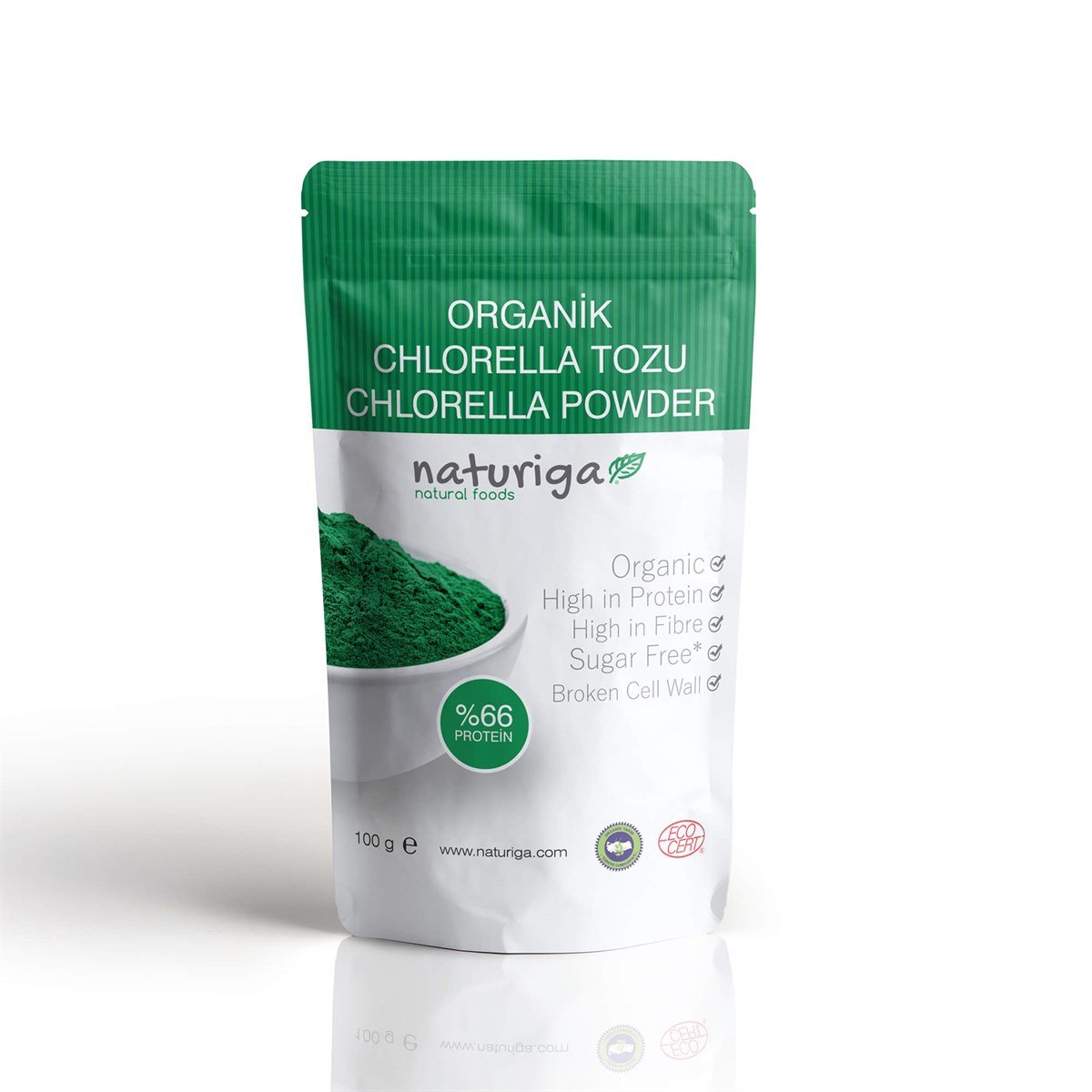 Naturiga Organik Klorella - Chlorella Tozu 100gr