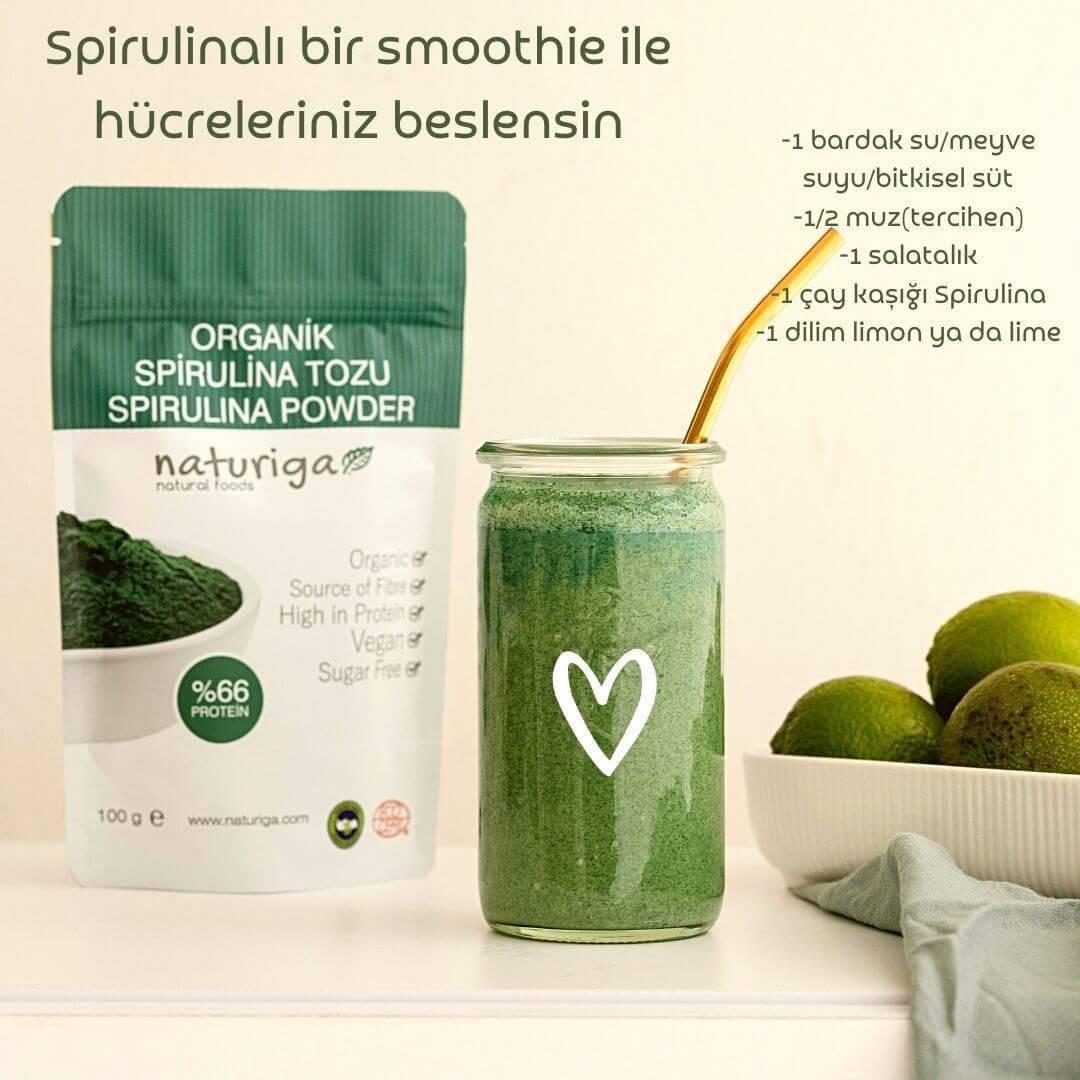 Naturiga Organik Spirulina Tozu 100gr
