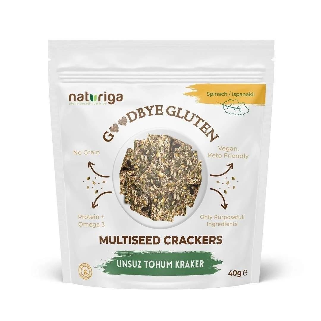 Naturiga Unsuz Tohum Kraker Ispanaklı 40gr