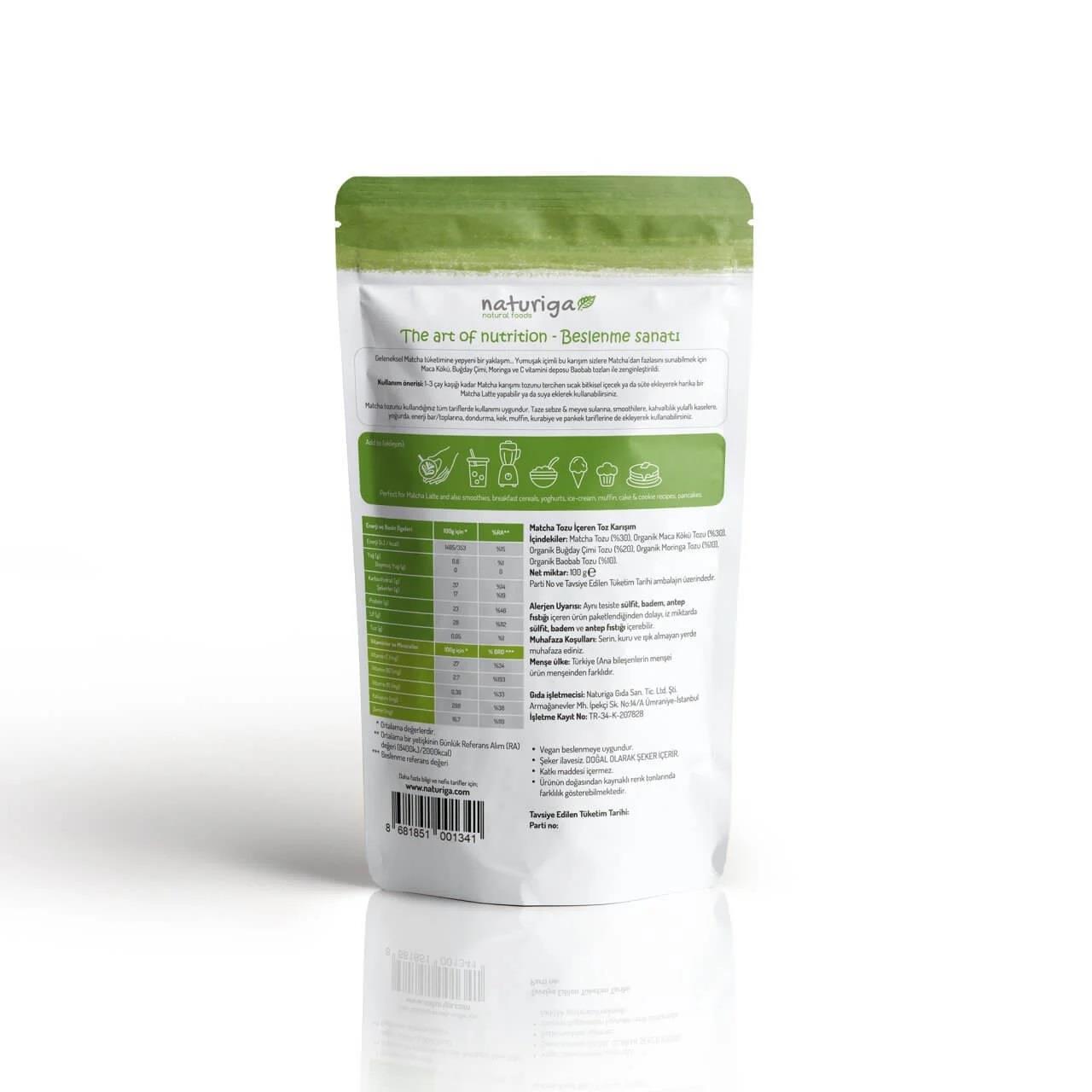 Naturiga Yumuşak İçimli Matcha Karışımı 100gr