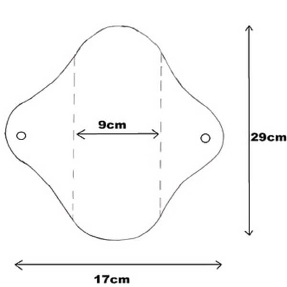 Yıkanabilir Organik Sızdırmaz Ped 3'lü - Gece Beyaz