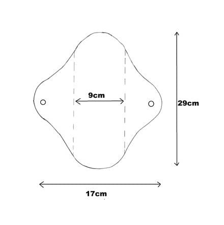 Yıkanabilir Organik Sızdırmaz Ped 3'lü - Gece Bej