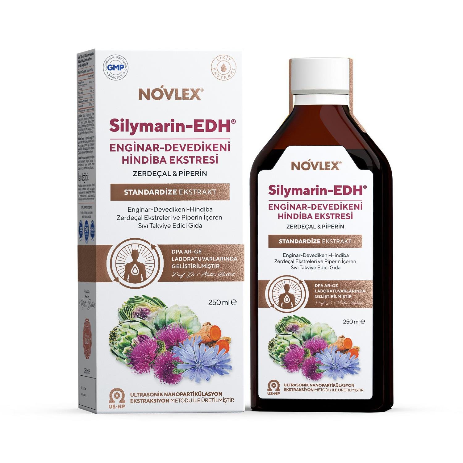 Novlex Silymarin-EDH Enginar Devedikeni Hindiba Ekstresi 250ml