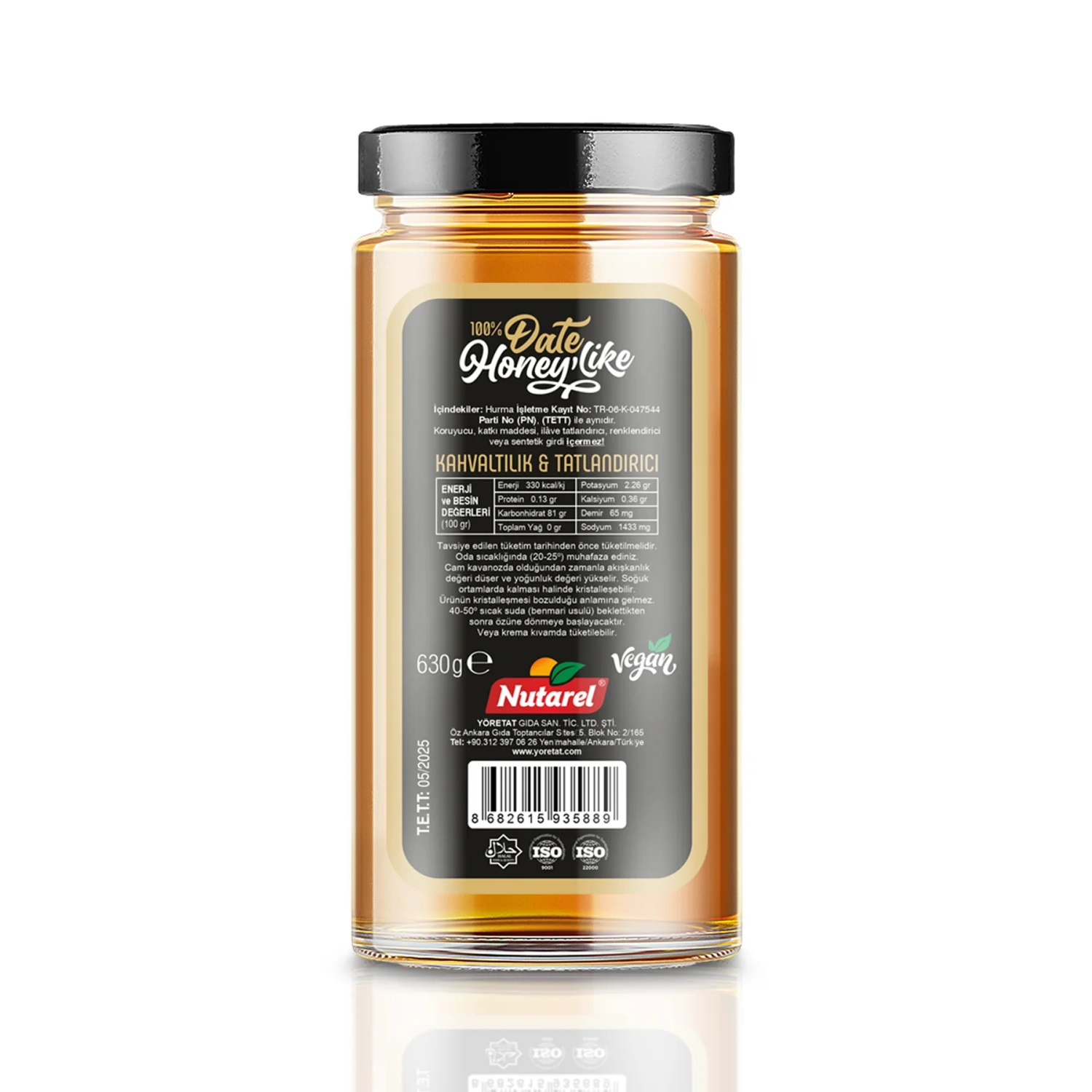 Date Honey - %100 Hurma Bal Kıvamında - Vegan Bal 630gr