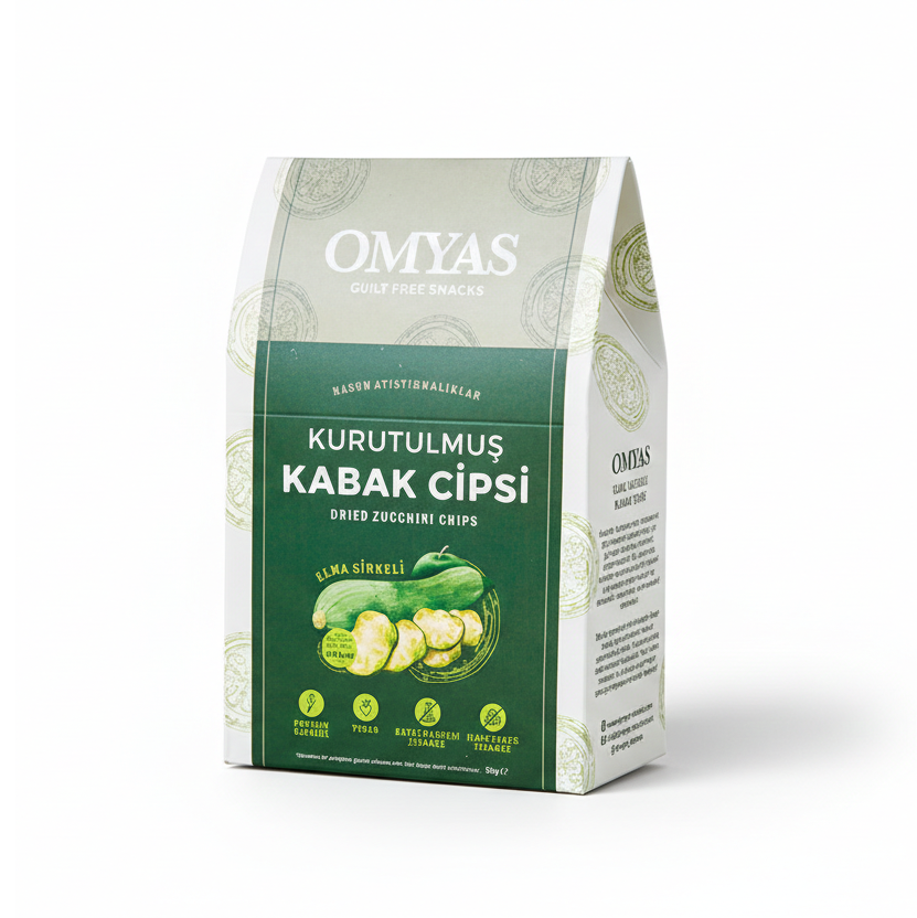 Elma Sirkeli Kurutulmuş Kabak Cipsi 35gr
