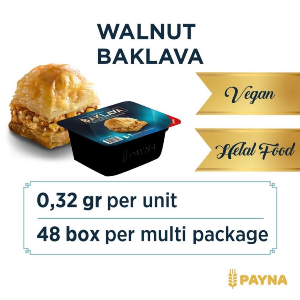 Cevizli Vegan Baklava 32gr - 4 Dilim