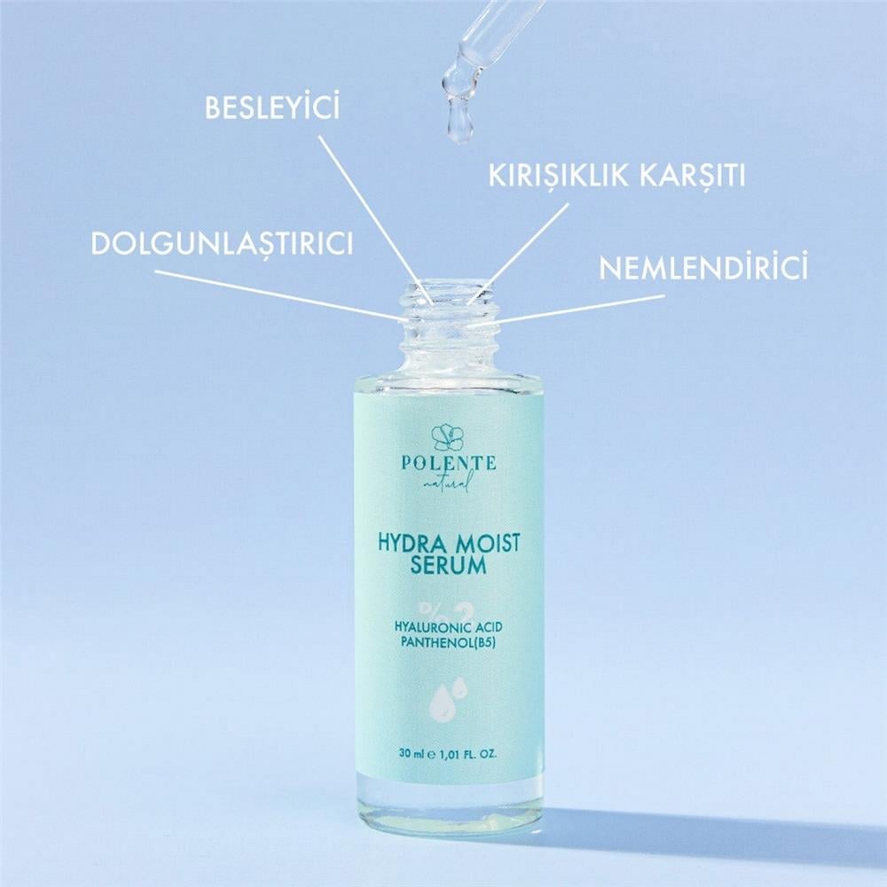 HYDRA MOIST SERUM - %2 Hyalüronik Asit, Panthenol Dolgunlaştırıcı Nemlendirici Serum (30 ml)