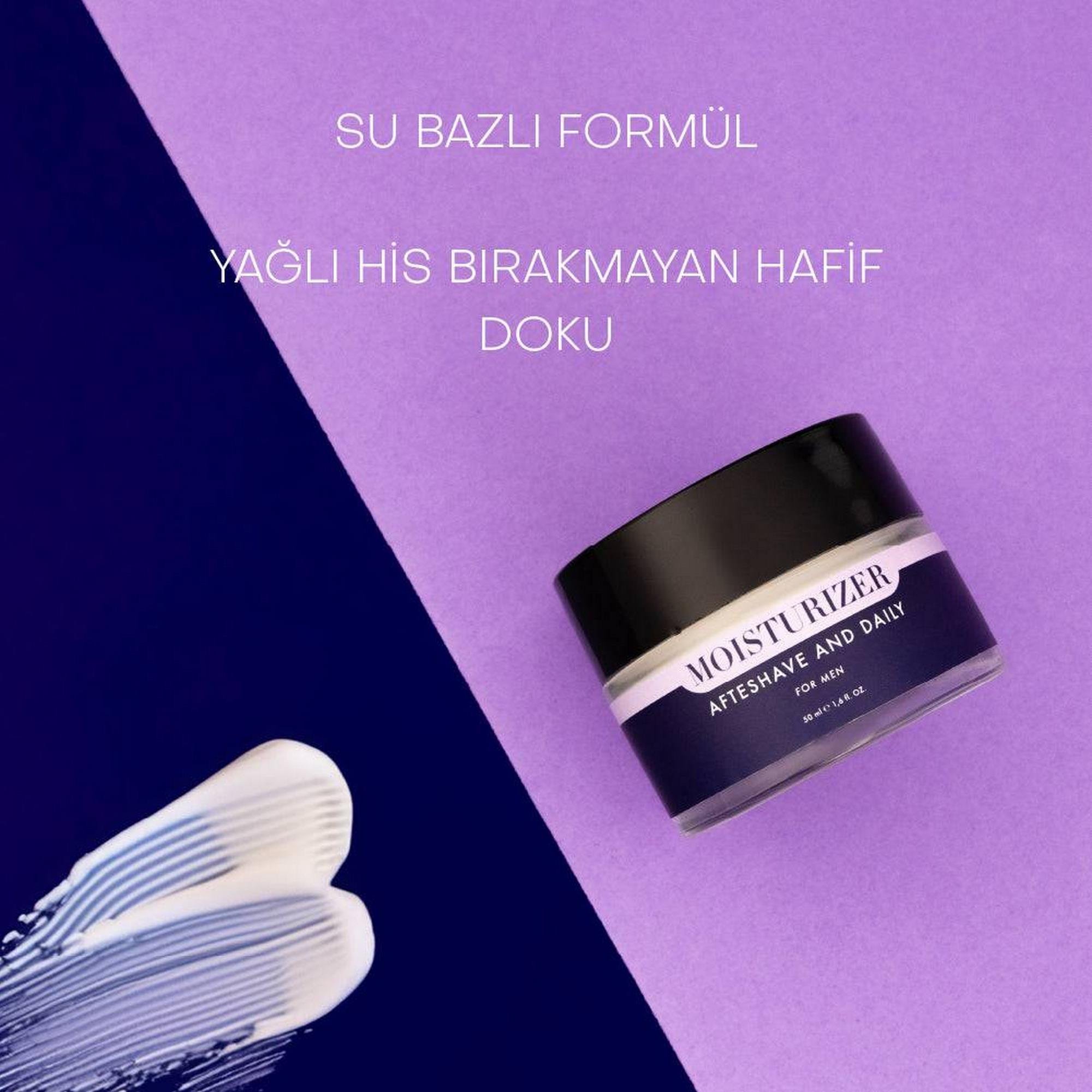Men Moisturizer Cream - Erkekler İçin Tıraş Sonrası ve Günlük Nemlendirici Krem (50 ml)