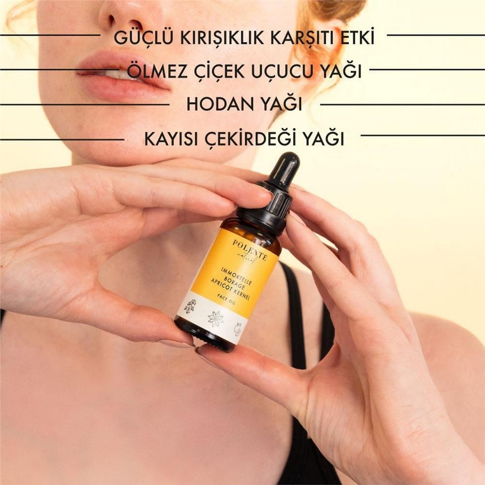 Ölmez Çiçek & Hodan Kırışıklık Karşıtı Yüz Yağı (30 ml)