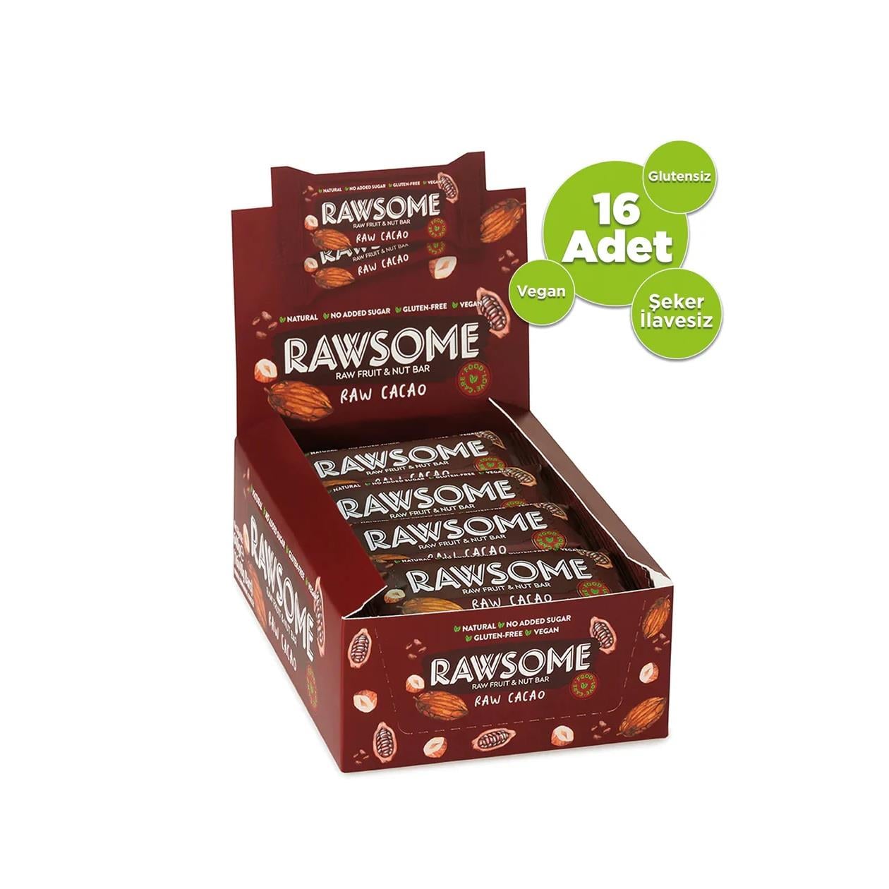 Ham Kakaolu Meyve ve Yemiş Barı 40gr x 16 Adet