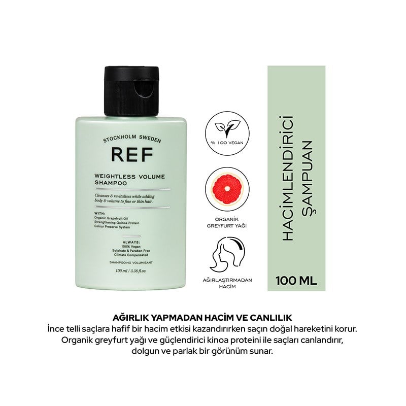 Weightless Volume Shampoo 100 ml - Travel Size