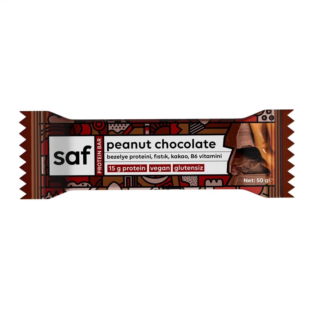 Saf Peanut Chocolate High Protein Bar 50gr
